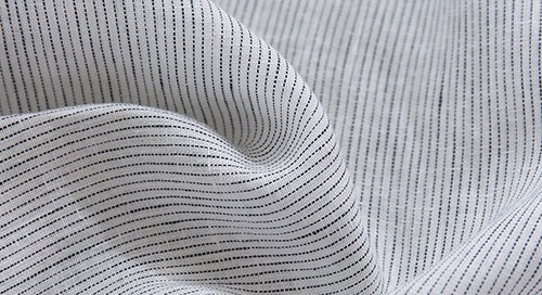 Natural Home Classic Pinstripe Linen Sheet Set White