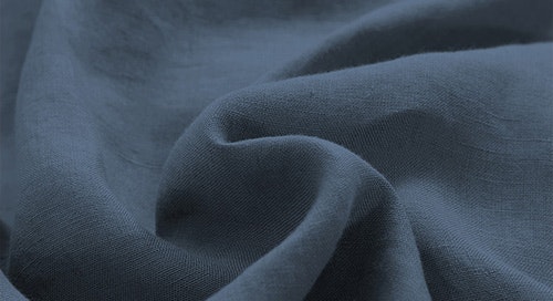 Natural Home Plain Dyed 100% European Flax Linen Sheet Set Washed Blue