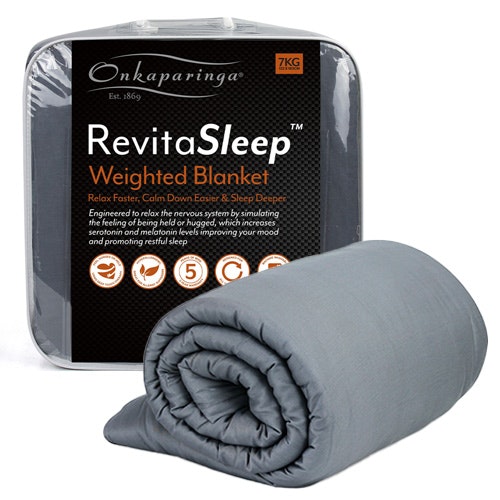 Onkaparinga RevitaSleep Weighted Blanket Charcoal