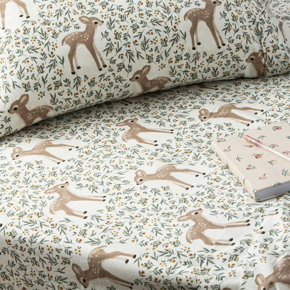 Park Avenue Woodland Egyptian Cotton Flannelette Sheet Set