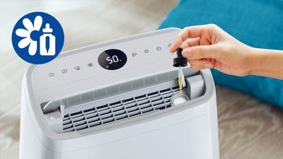 Easily add aroma oil into the dispenser box and enjoy the rest