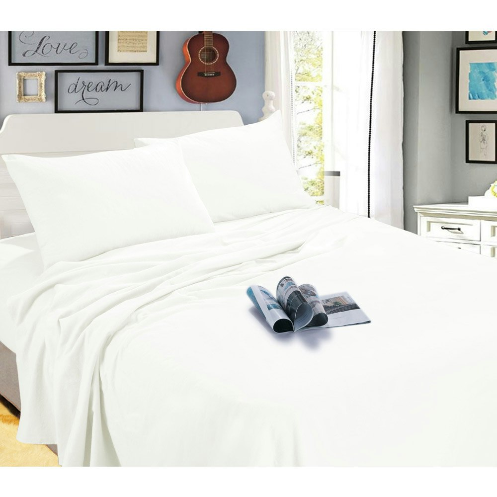 Ramesses Bamboo Cotton Quilt Cover White