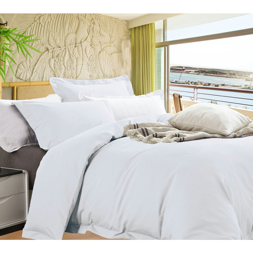 Ramesses Bamboo Cotton Quilt Cover White