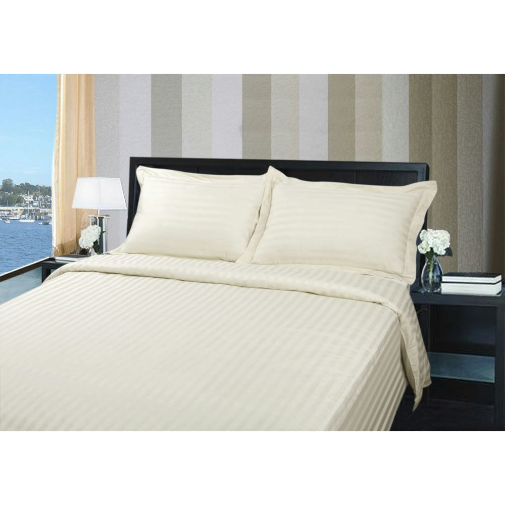 Ramesses Cotton Sateen Quilt Cover Set White