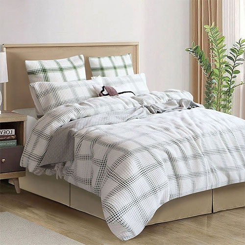 Renee Taylor Elliot Yarn Dye Waffle Quilt Cover Set