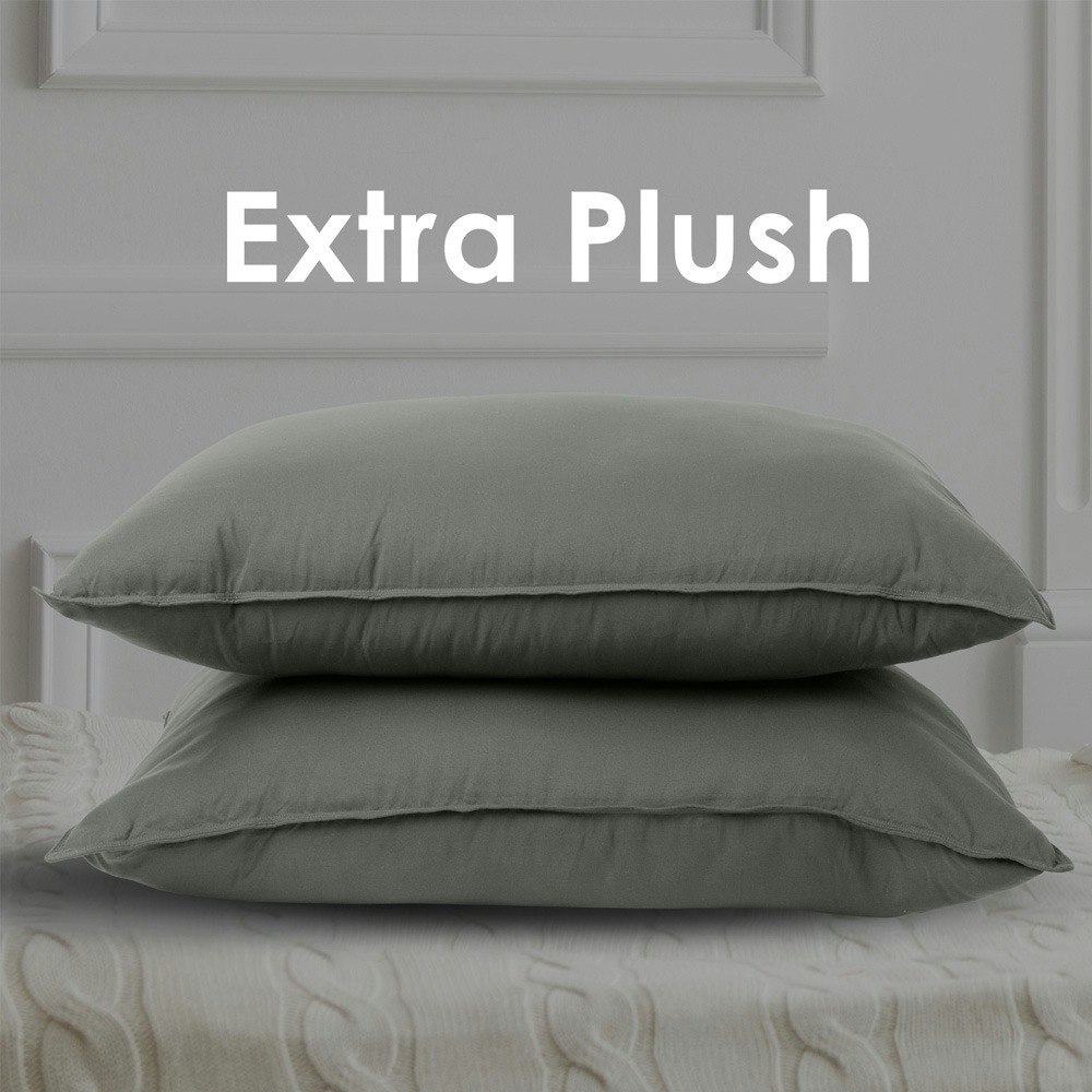 Royal Comfort Luxury Charcoal Bamboo Twin Pack Pillow