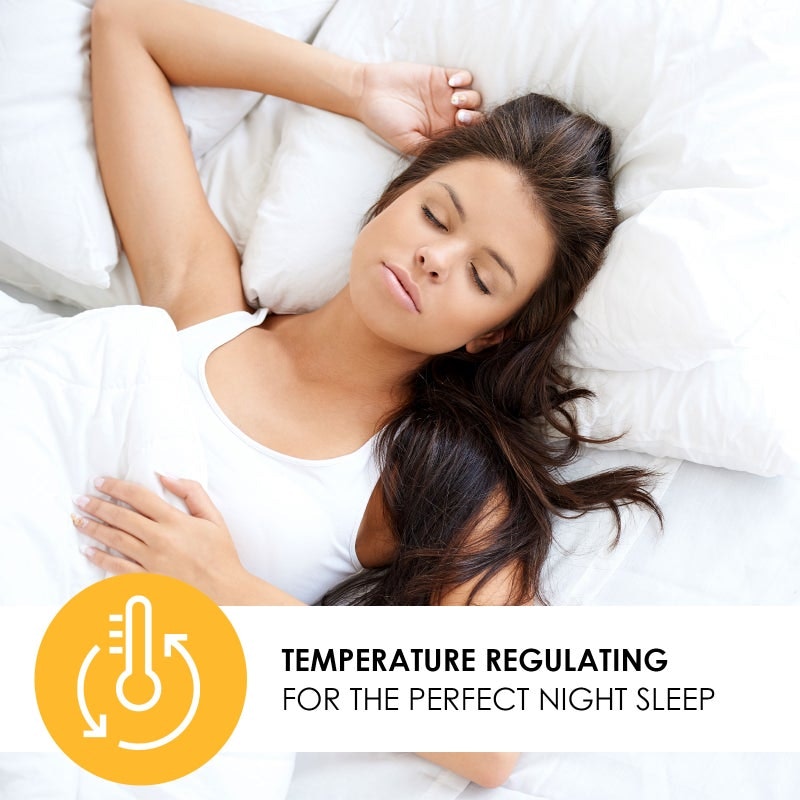 Temperature regulating for the perfect night sleep