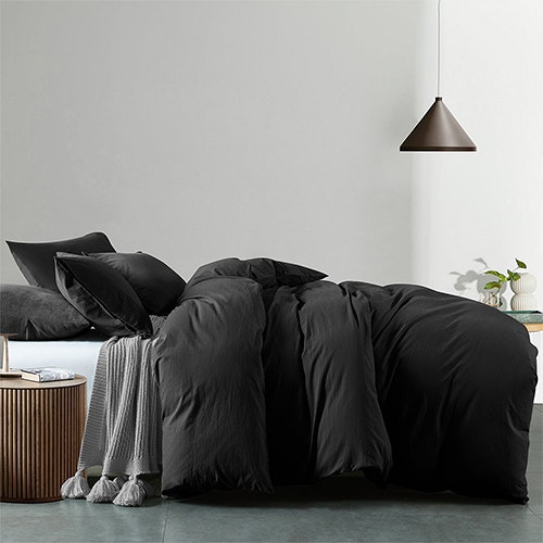 Royal Comfort Vintage Washed Cotton Quilt Cover Set Pillowcases