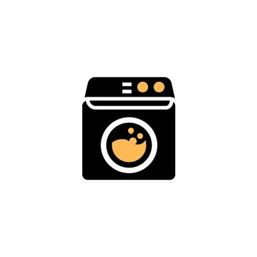 Stripe Pattern Machine Washable Logo