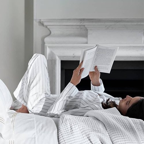 Reading a book