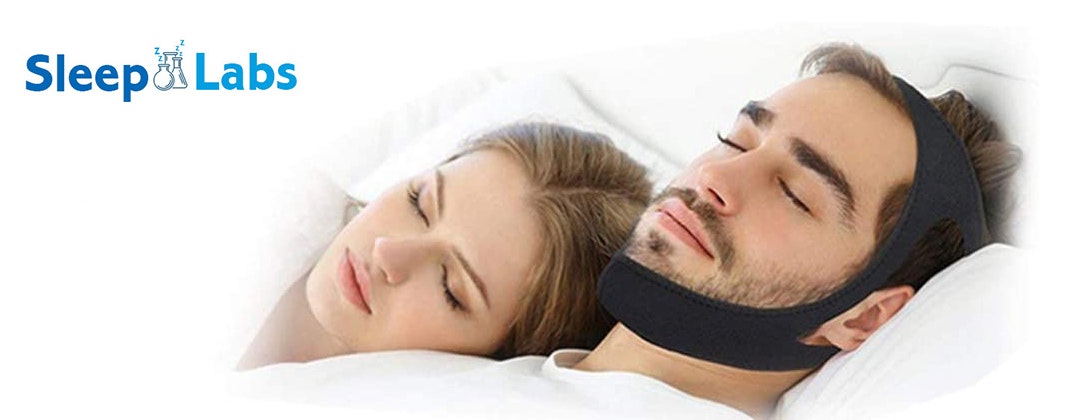 SleepLabs Deluxe Anti Snoring Chin Strap Banner