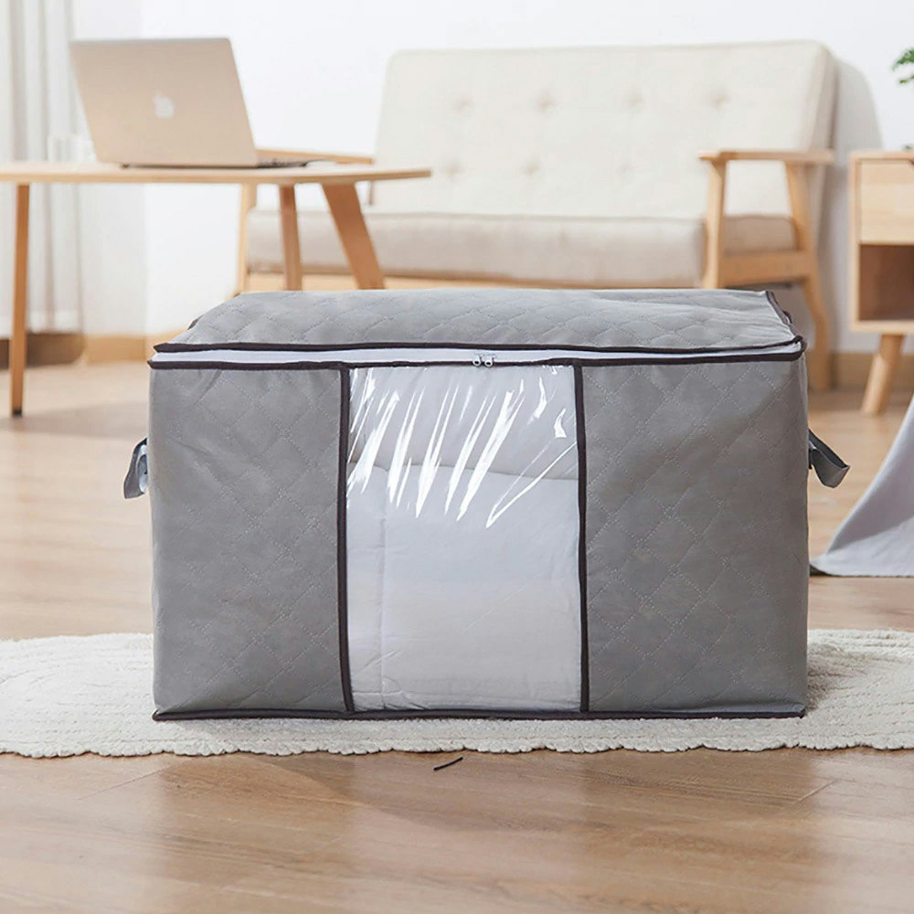 Sleep Solutions Large Quilt Storage Bag Grey