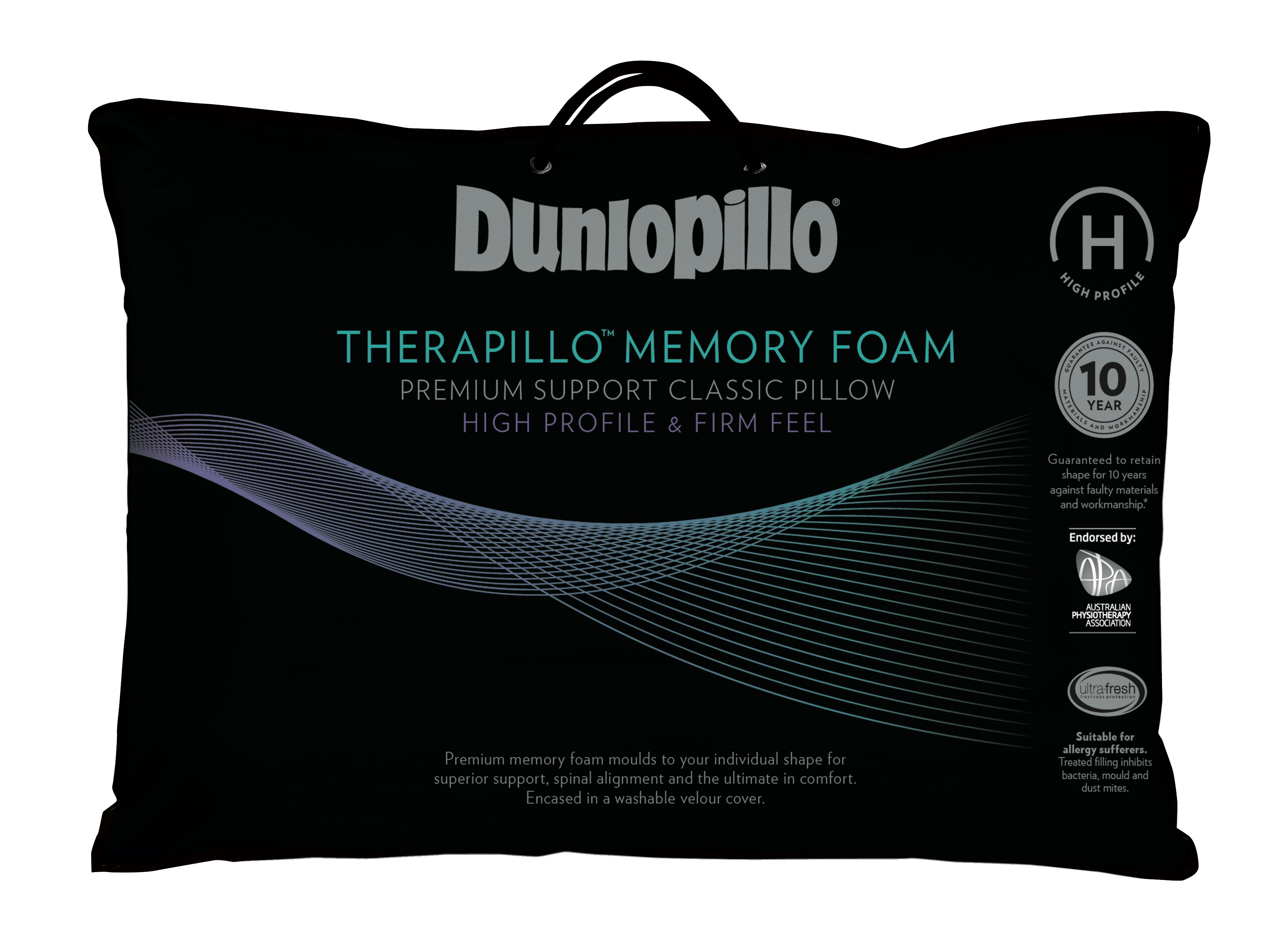 Dunlopillo Premium Memory Foam Pillow High Profile
