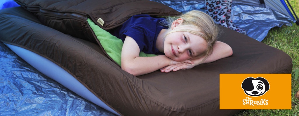 The Shrunks Outdoor Toddler Travel Bed Bundle Mobile Banner
