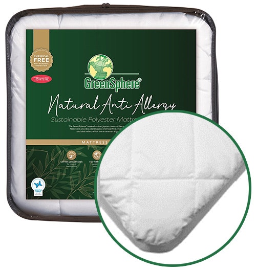 Tontine GreenSphere Natural Anti Allergy Mattress Protector Packaging