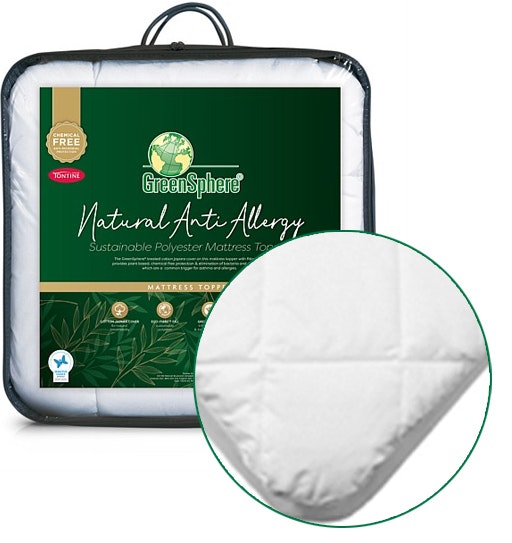 Tontine GreenSphere Natural Anti Allergy Mattress Topper