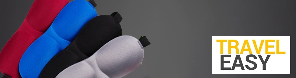 Travel Easy Black Contoured Sleep Mask