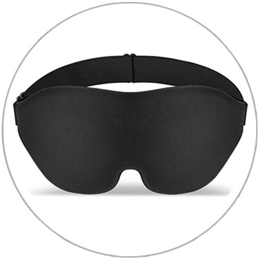 Travel Easy Black Memory Foam Contoured Sleep Mask
