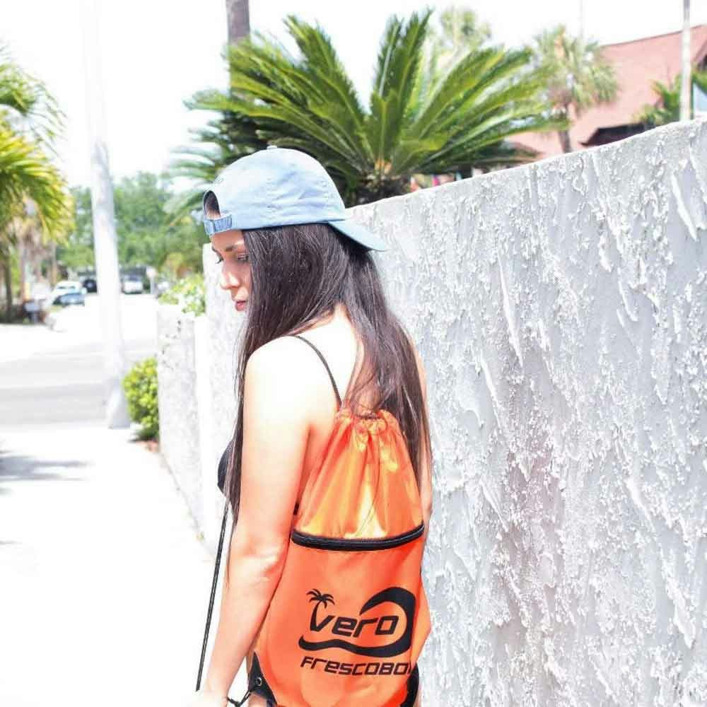 Woman with Tote Bag
