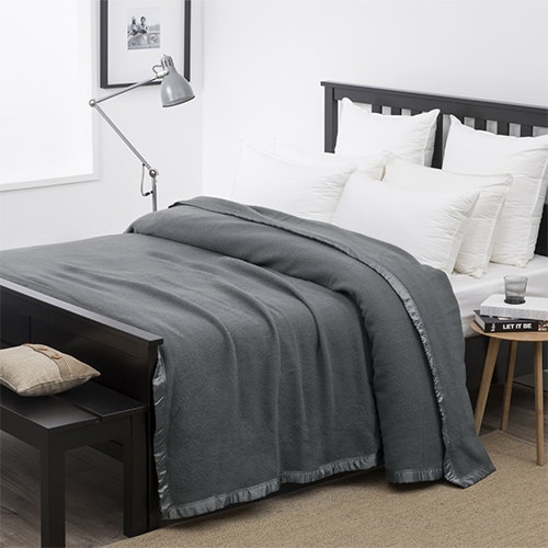 Wooltara Luxury 350 GSM Alpaca Wool Blanket Dark Grey