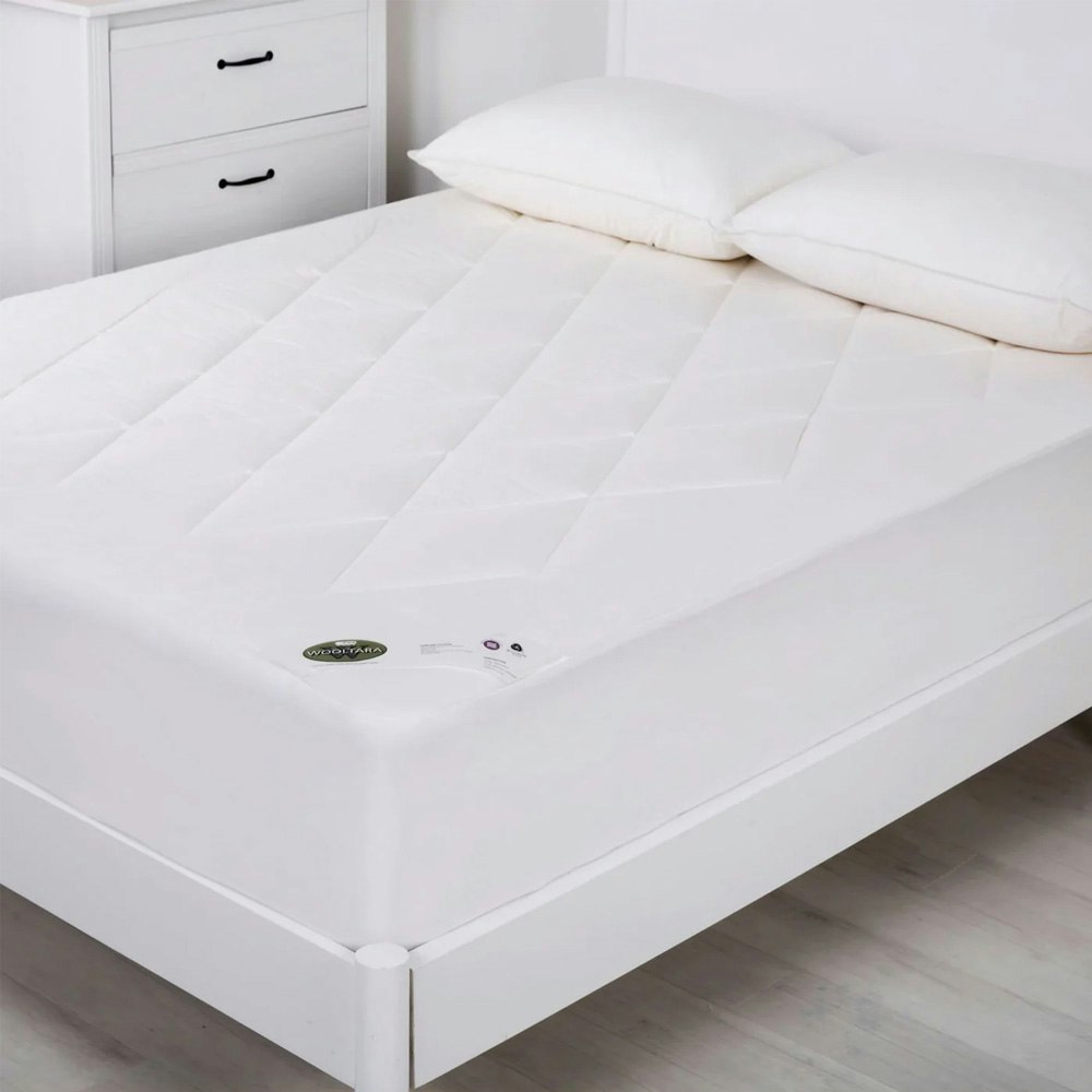 Wooltara Luxury Washable Cotton Japara Wool Rich Mattress Topper