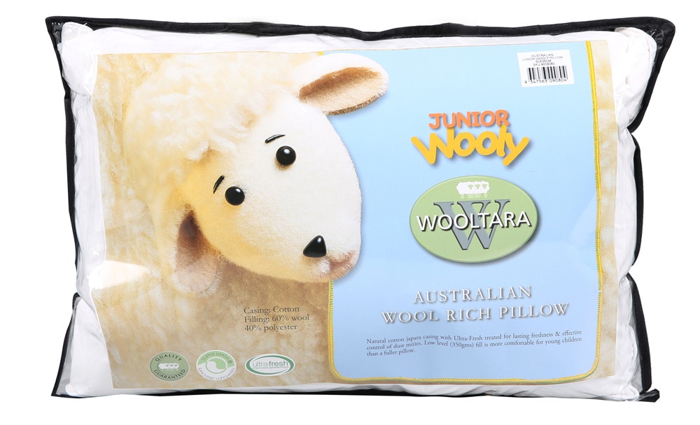 Wooltara My First Woolly Australian Wool Rich Pillow Packaging