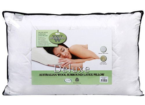 Wooltara Premium Australian Wool Surround Latex Pillow