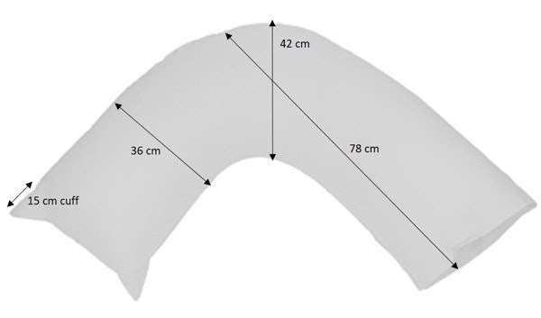 Easyrest V Shape Pillow Case Dimensions