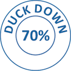 Downessa Down Rich 70% White Duck Down Pillow