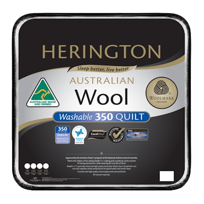 Herington 350 GSM Washable Australian Made Wool Quilt