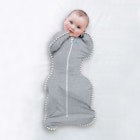 Love to Swaddle Up Original Baby Smile Grey