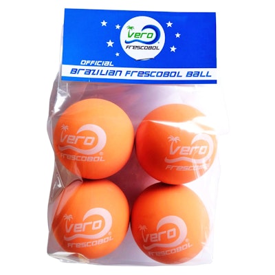 4 Papaya Orange Official Vero Frescobol Balls
