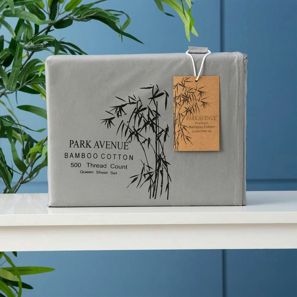 Park Avenue 500 Thread Count Natural Bamboo Cotton Sheet Set 1