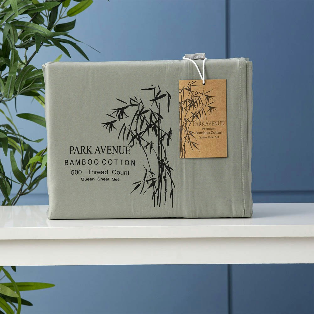 Park Avenue 500 Thread Count Natural Bamboo Cotton Sheet Set 4