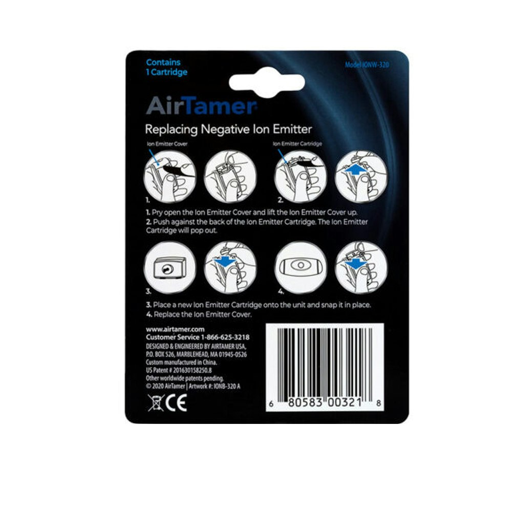 Airtamer Replacement Negative Ion Emitter Cartridge for A320 Back