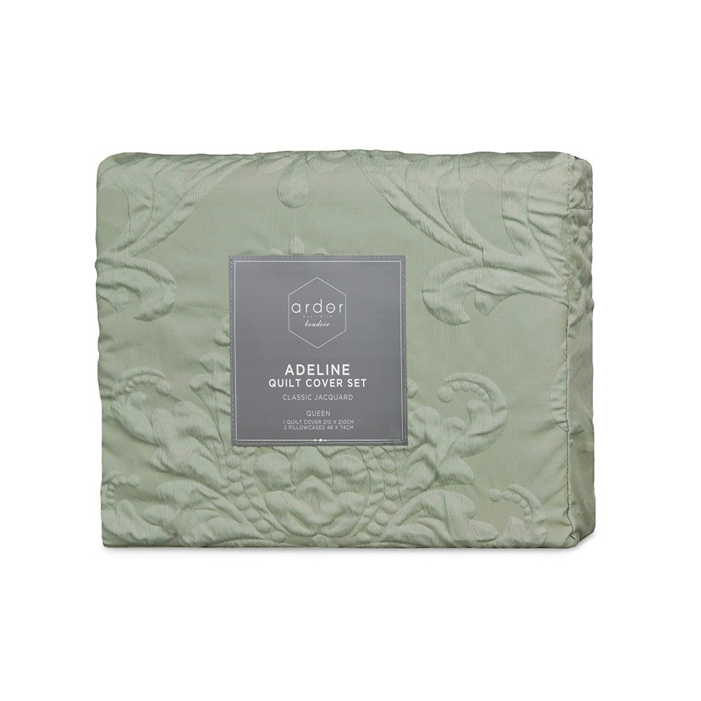 Ardor Boudoir Adeline Classic Jacquard Quilt Cover Set Packaging
