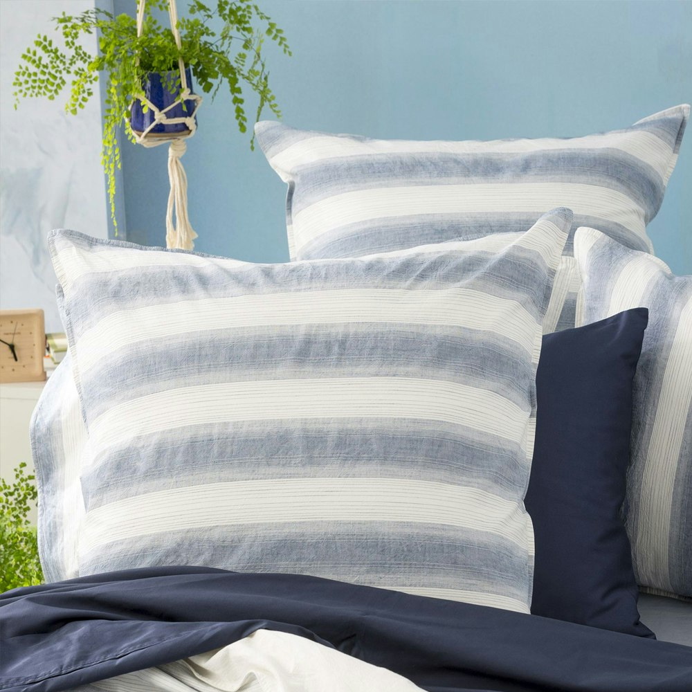 Renee Taylor Amira Yarn Dyed Vintage Washed Cotton Quilt Cover Set