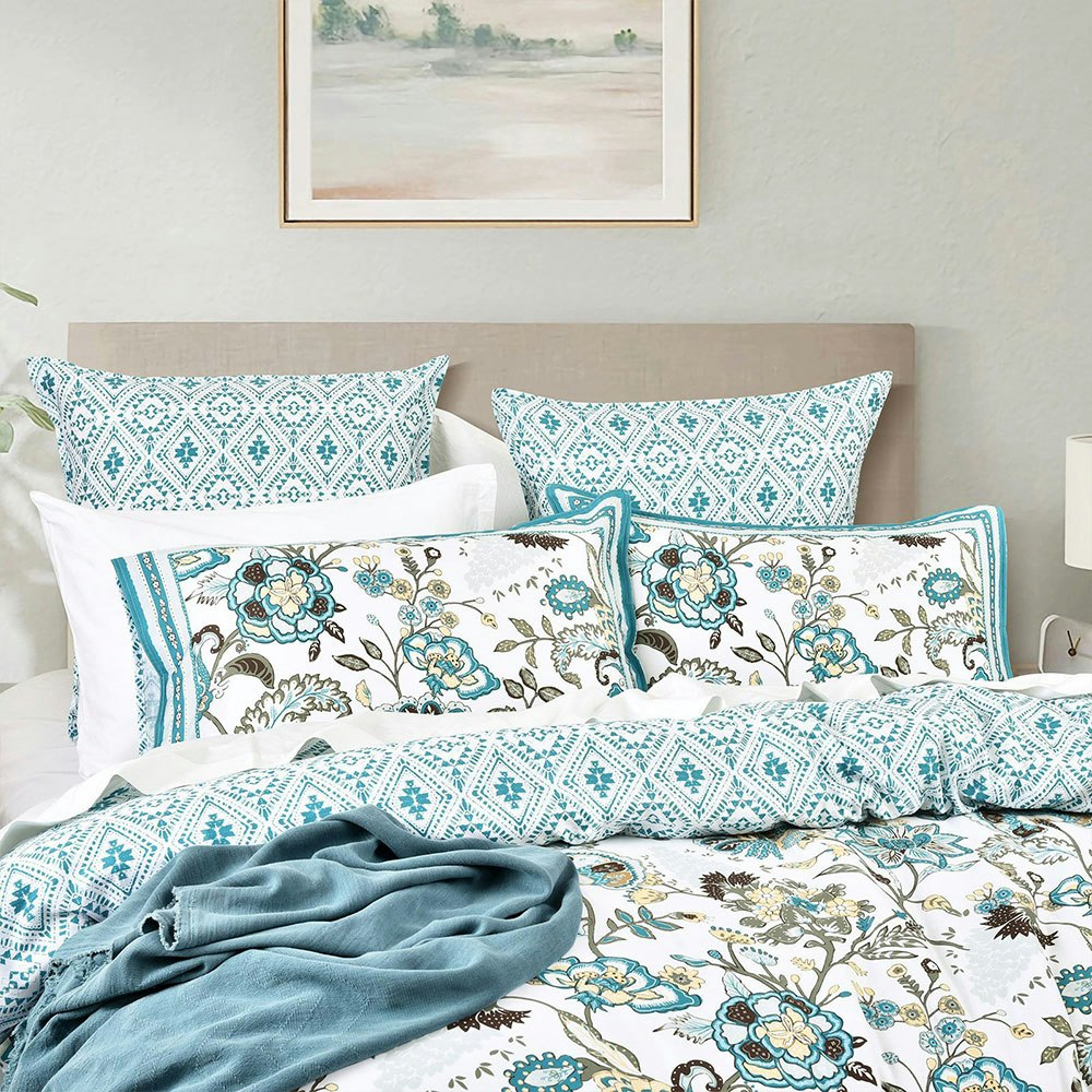 Renee Taylor 300 Thread Count Anaya Cotton Quilt Cover Set 2