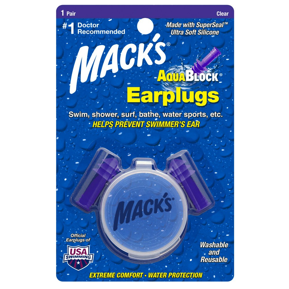 Mack's Pillow Soft Silicone Moldable Earplugs (NRR 22) (200 Pair Dispenser  Carton) - Ear Plugs for Float Spas