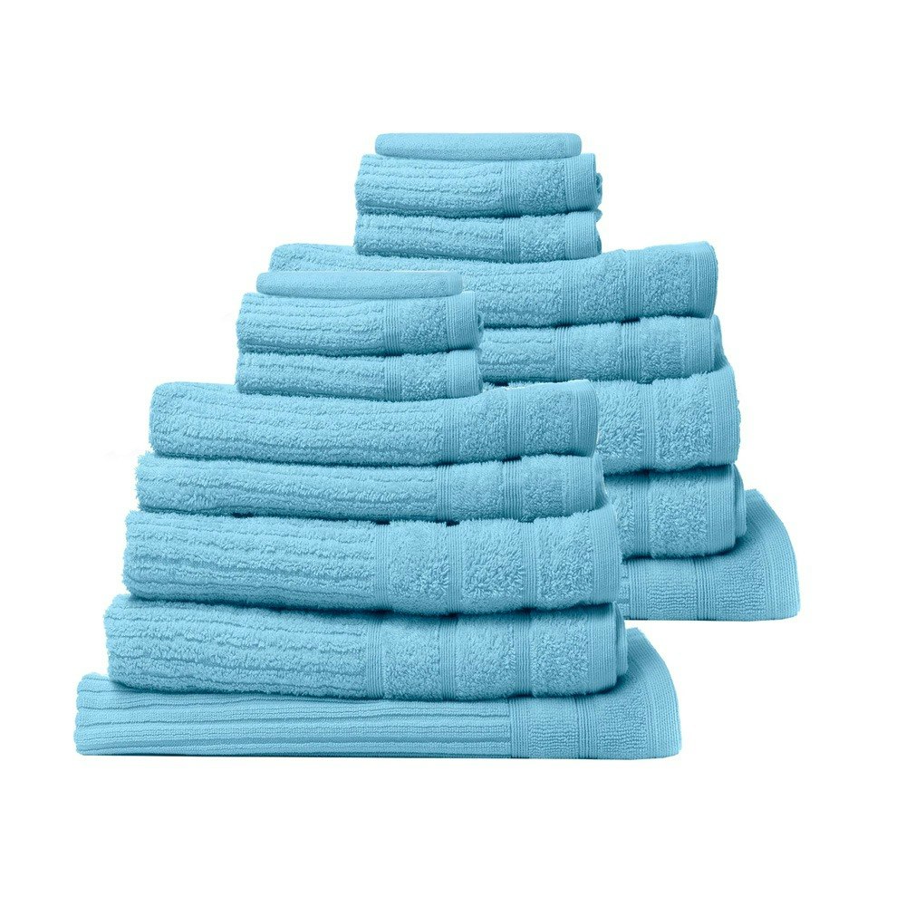 Royal Comfort 16 Piece Eden Luxury Cotton Bath Towel Set