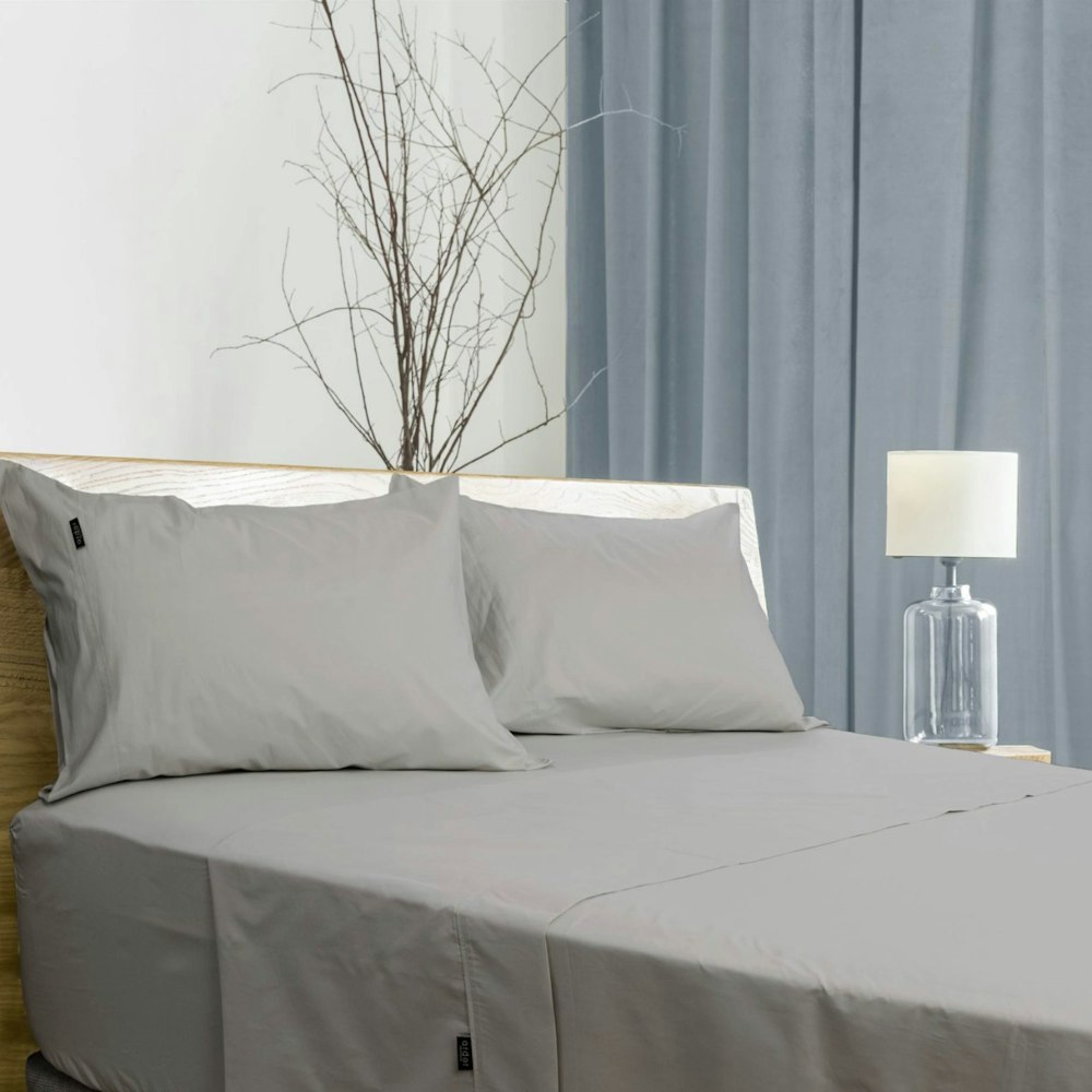 Ardor Home 700 Thread Count Antibacterial Cotton Rich Sheet Set Silver