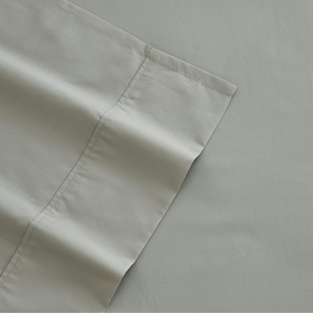 Ardor Home 700 Thread Count Antibacterial Cotton Rich Sheet Set Silver Colour`