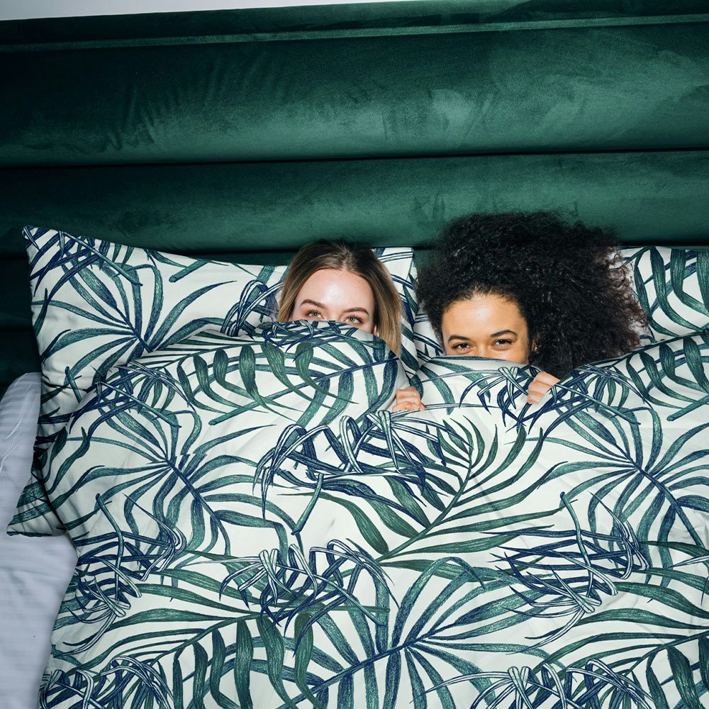 Ardor Boudoir Paradise Palms Quilt Cover Set lifestyle