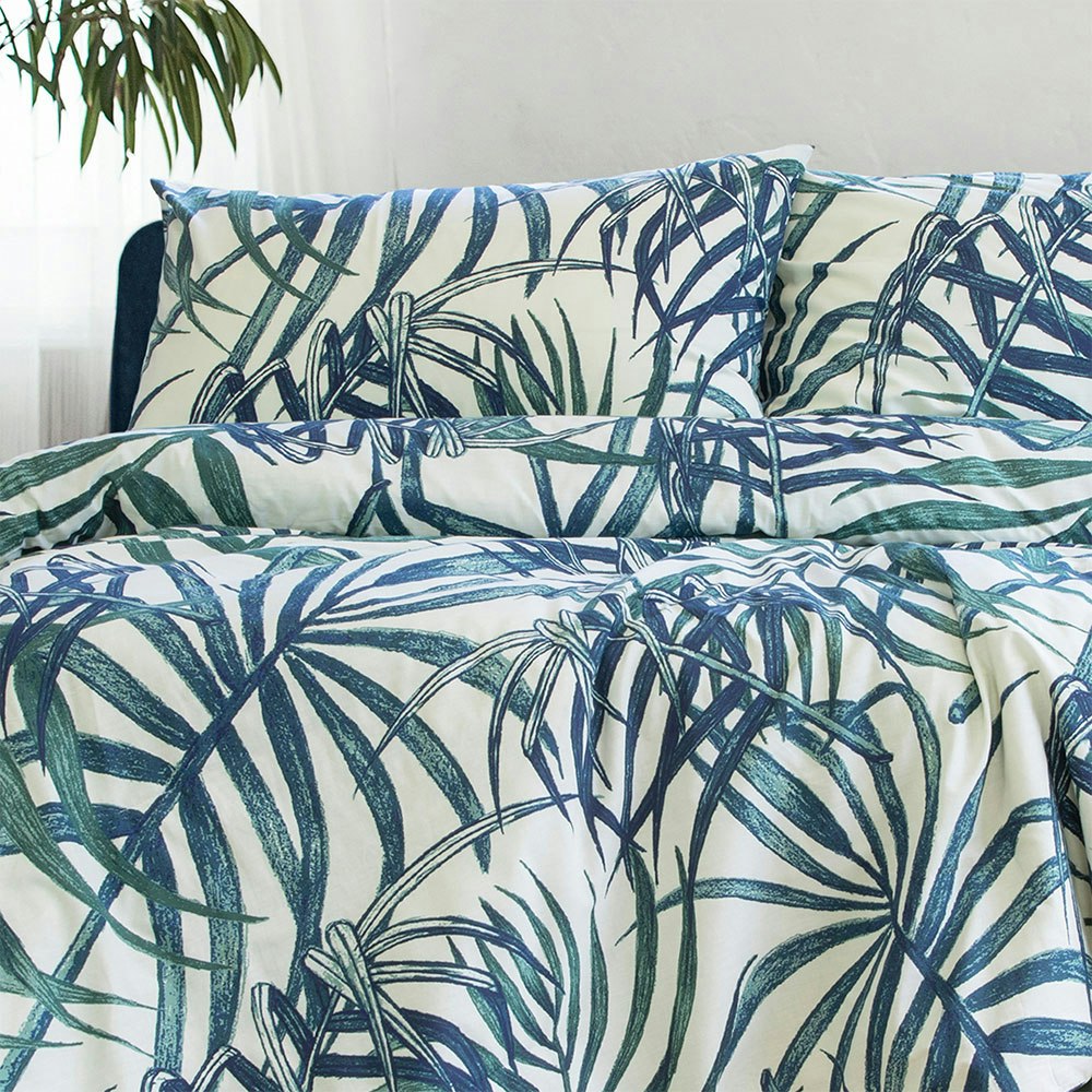 Ardor Boudoir Paradise Palms Quilt Cover Set Zoomed In