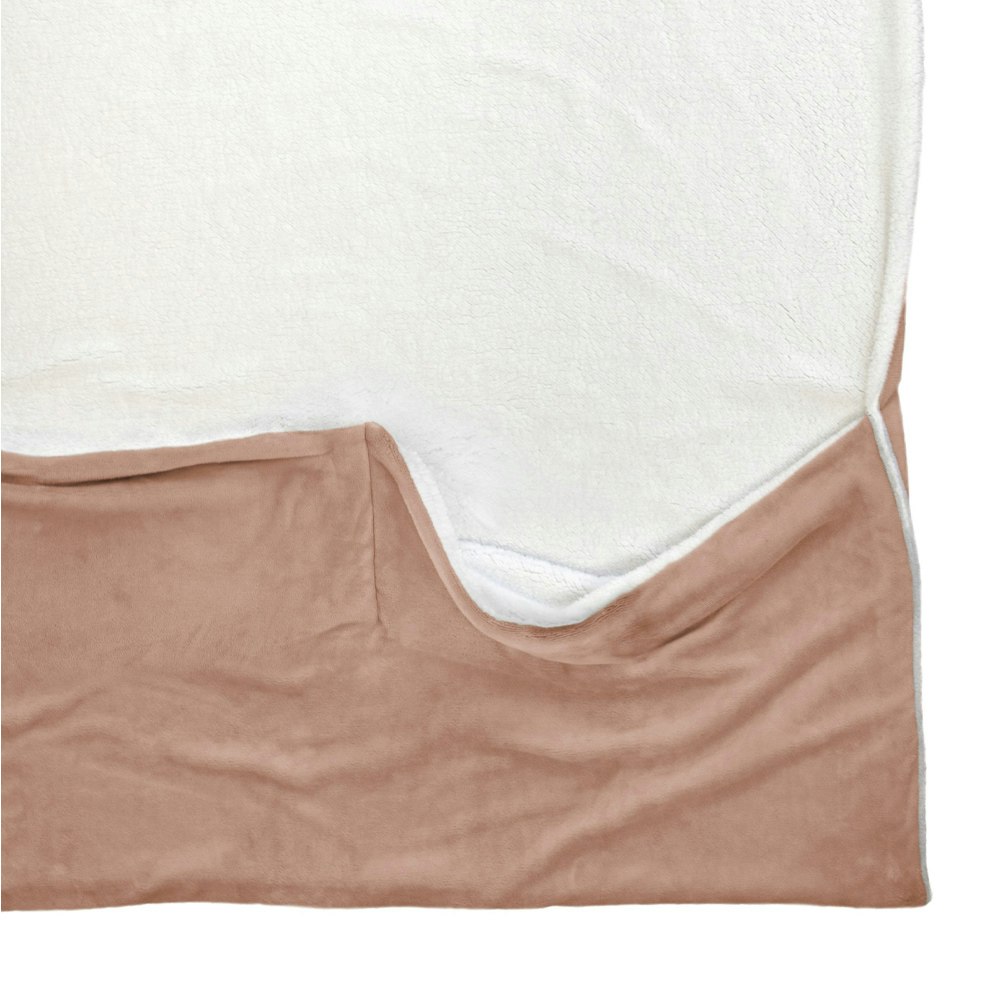 Ardor Home Foot Pocket Blanket Blush 2