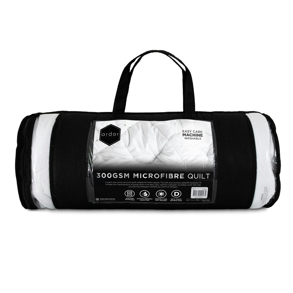 Ardor Home Microfibre Quilt 300GSM Packaging