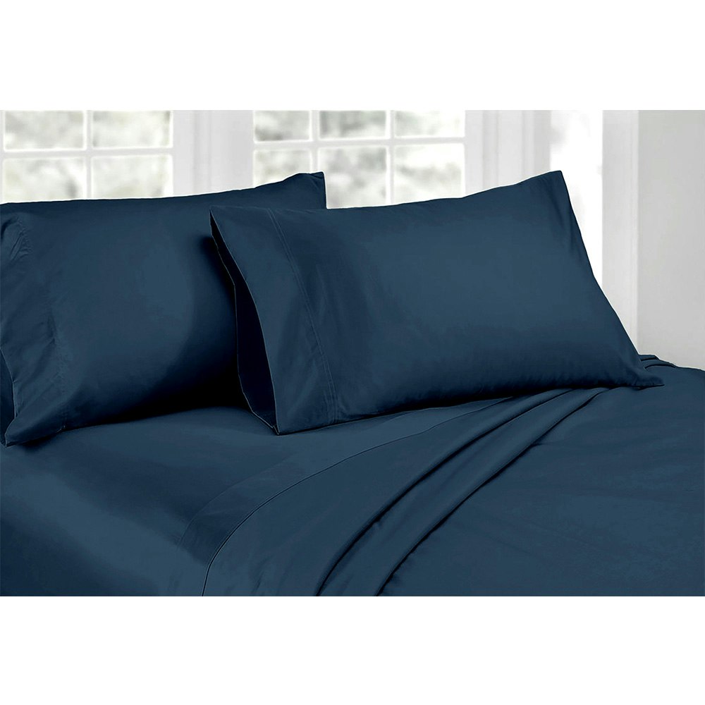 Ardor Home 1000 Thread Count 100% Cotton Sateen Sheet Set Navy