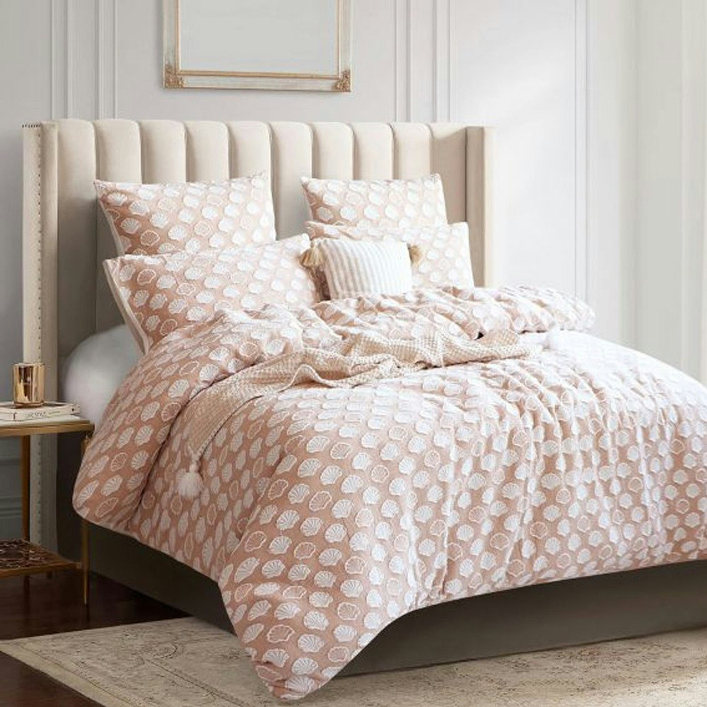 Renee Taylor Ariel Chenille Tufted Jacquard Quilt Cover Set