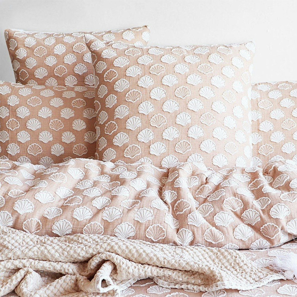 Renee Taylor Ariel Chenille Tufted Jacquard Quilt Cover Set