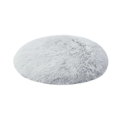 Charlie's Shaggy Faux Fur Round Padded Lounge Mat